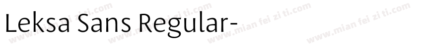 Leksa Sans Regular字体转换